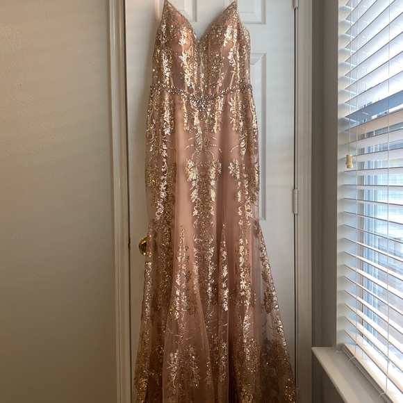 Prom long dress corset dress with sequins - Picture 4 of 7